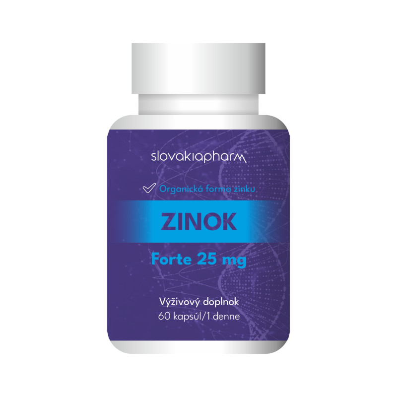 Slovakiapharm ZINOK FORTE 25 mg kapsuly 60 ks
